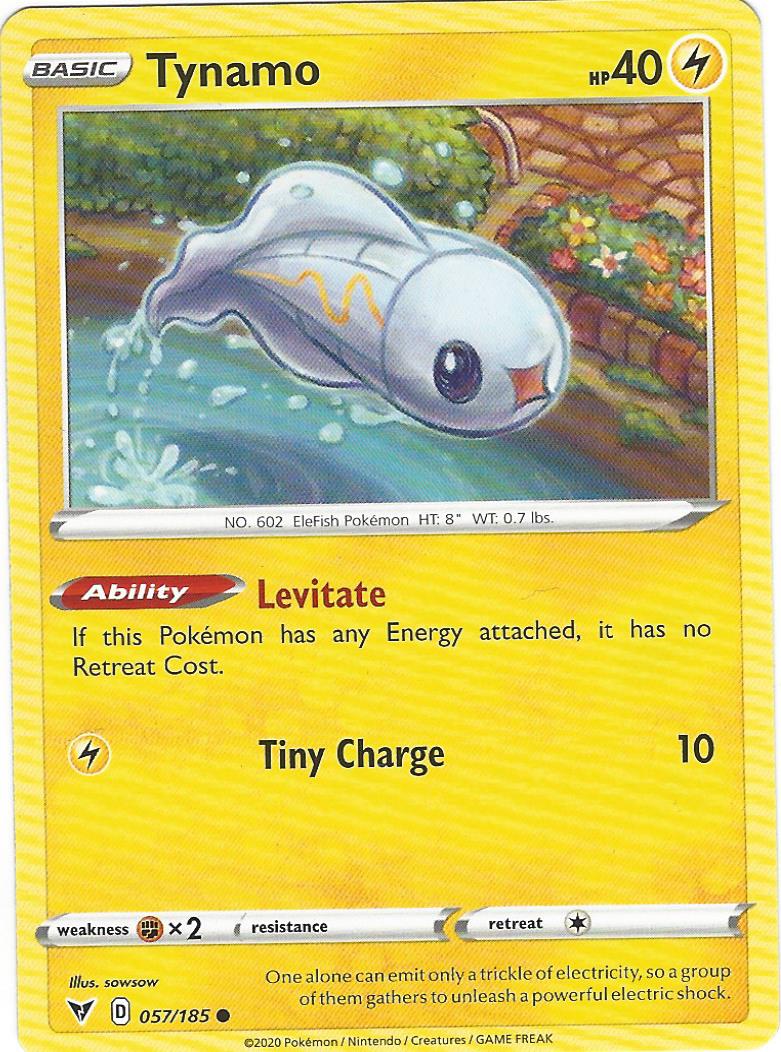Tynamo 057/185 Pokemon Card Single