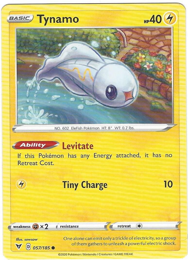 Tynamo 057/185 Pokemon Card Single