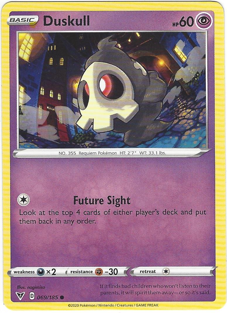 Duskull 069/185 Pokemon Card Single