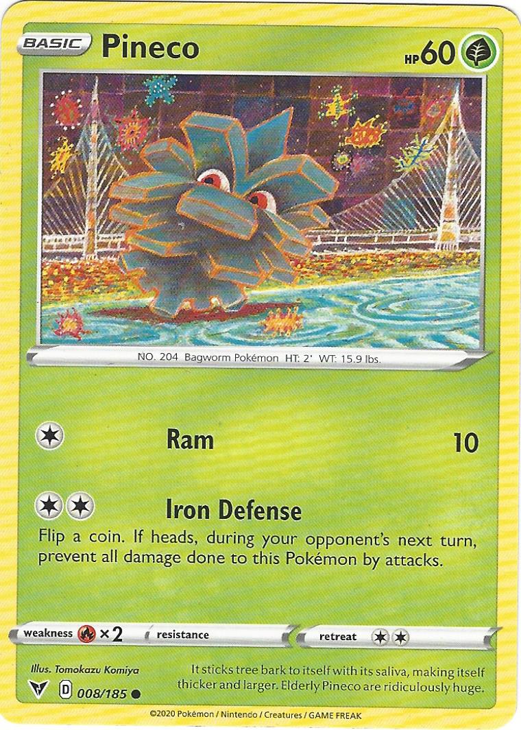 Pineco 008/185 Pokemon Card Single