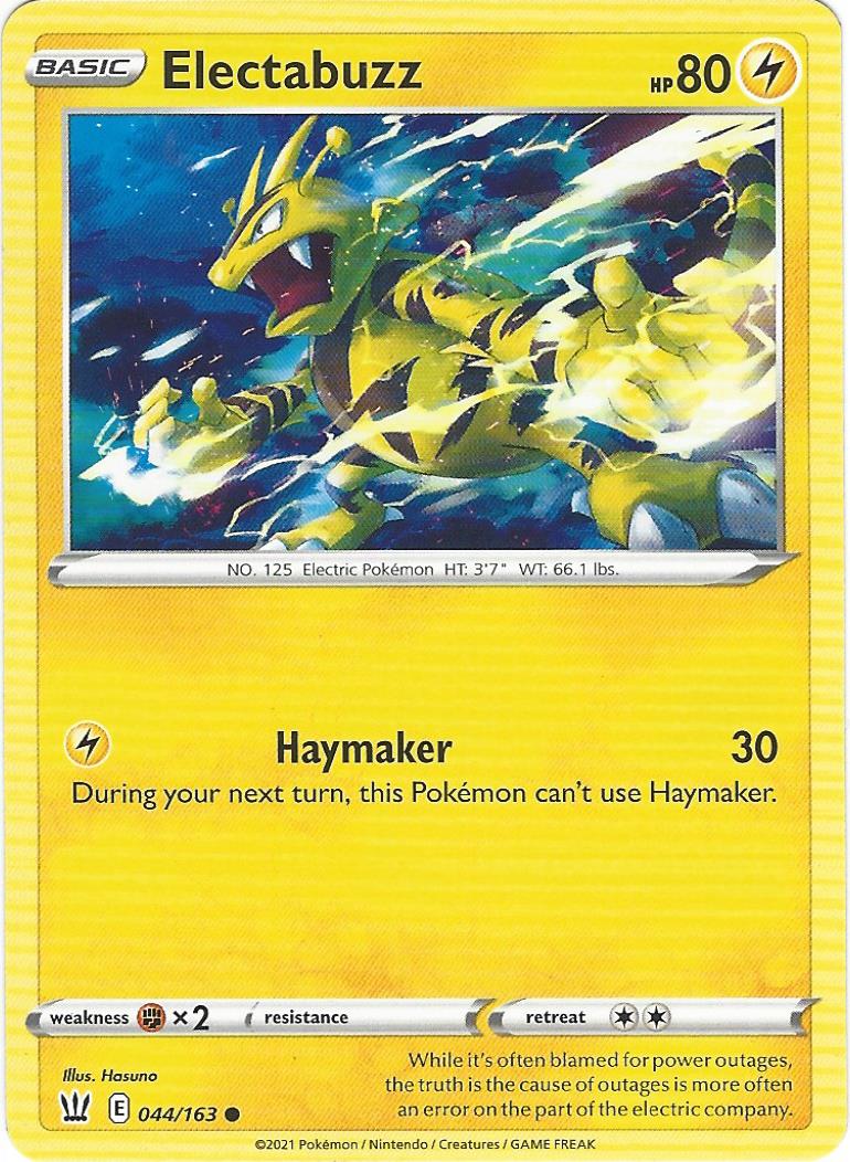 Electabuzz 044/163 Pokemon Card Single